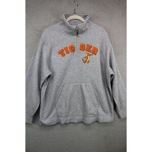Disney Tigger Long Sleeve 1/4 Zip Women's Sweatshirt-XL-Embroidered